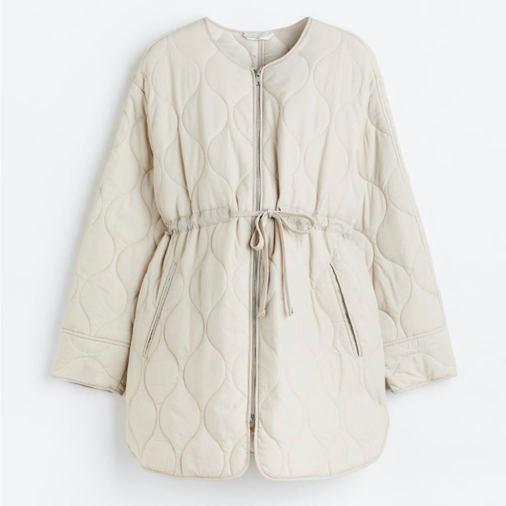Quilted maternity jacket - small